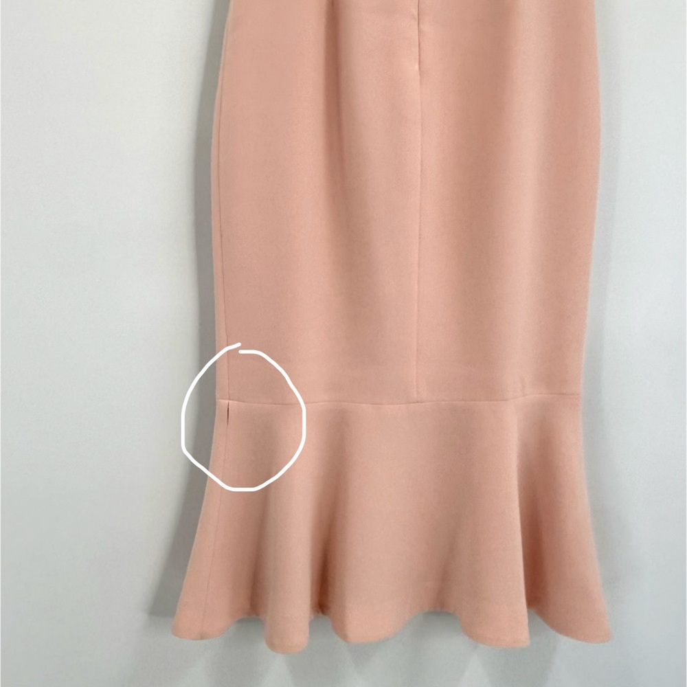 Cinq à Sept Marta Off-the-Shoulder Trumpet Midi Dress, Blush Rose, Size 4 - Picture 7 of 12